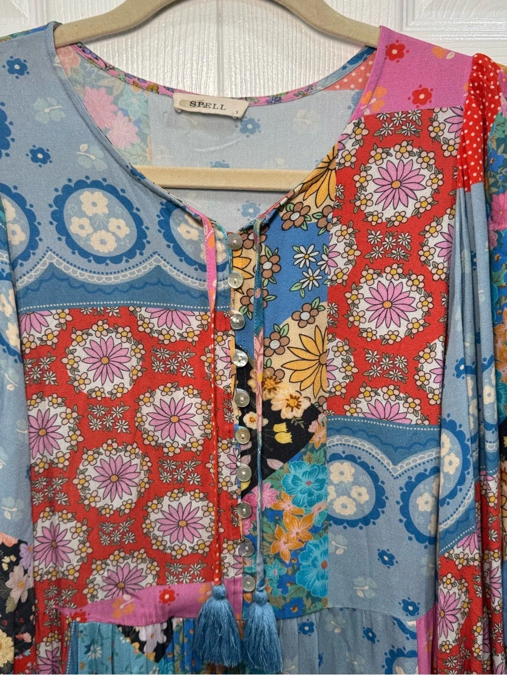 🌸🦋 Free People Multi-Color Patchwork Maxi Dress 🦋🌸‎